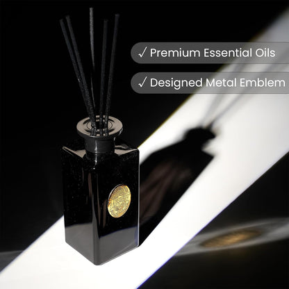 M&SENSE 6.3 oz Large Reed Diffuser Set | Lime+Basil Scent Oil Diffuser with Sticks | Hotel Collection Non-Toxic Home Fragrance |for Bedroom Bathroom Living Room - Colors A