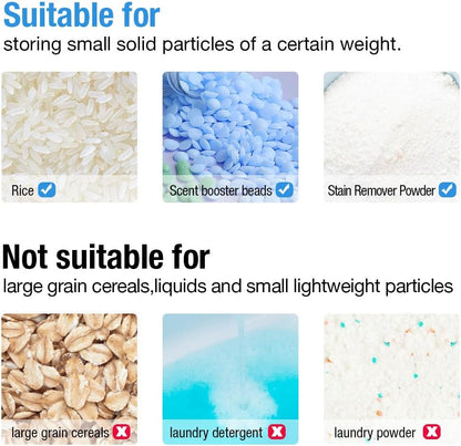 Conworld Laundry Detergent Dispenser, Scent Booster Beads Dispenser for Laundry Room Organization, Suitable for Beads, Stain Remover Powder