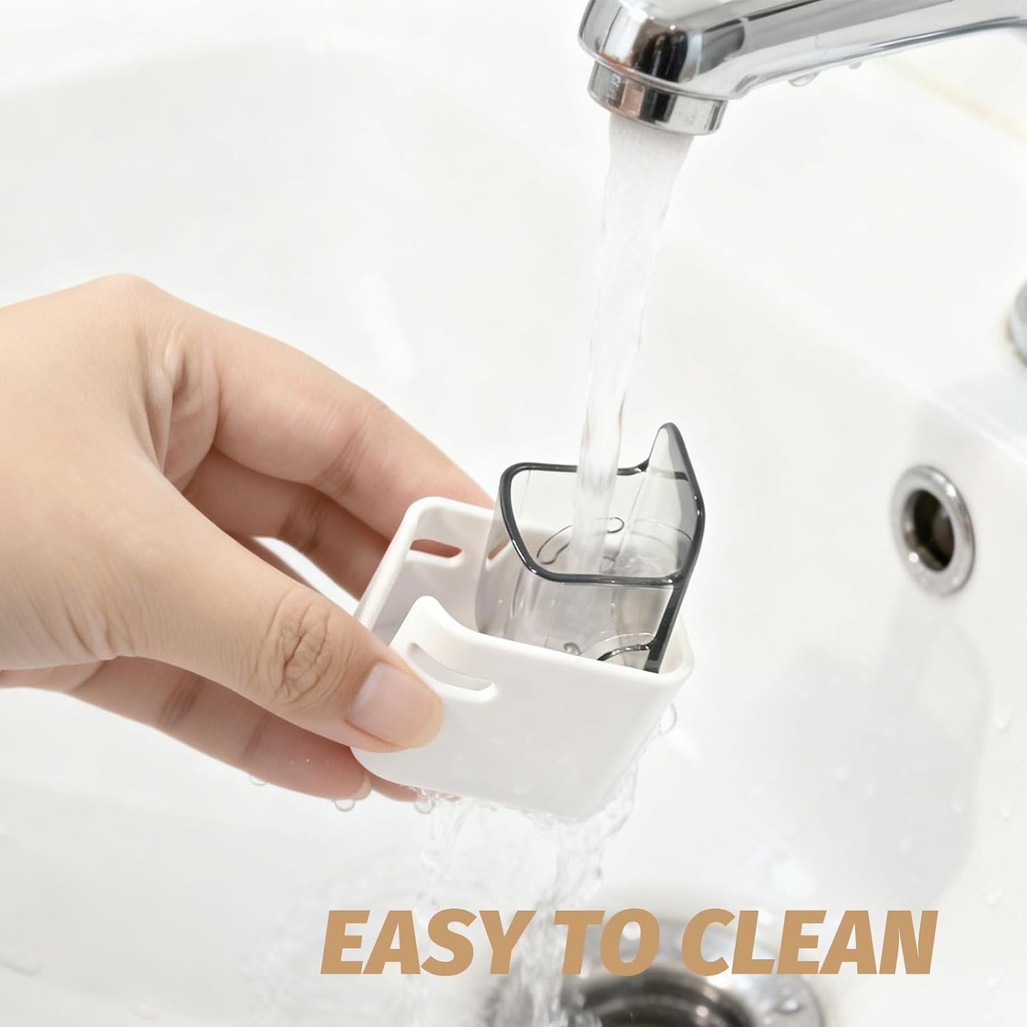 4PCS Toothbrush Holder Wall Mounted with Cover, Toothbrush Holder Single Slot Toothbrush Dispenser Storage Organizer for Bathroom Family & Travel