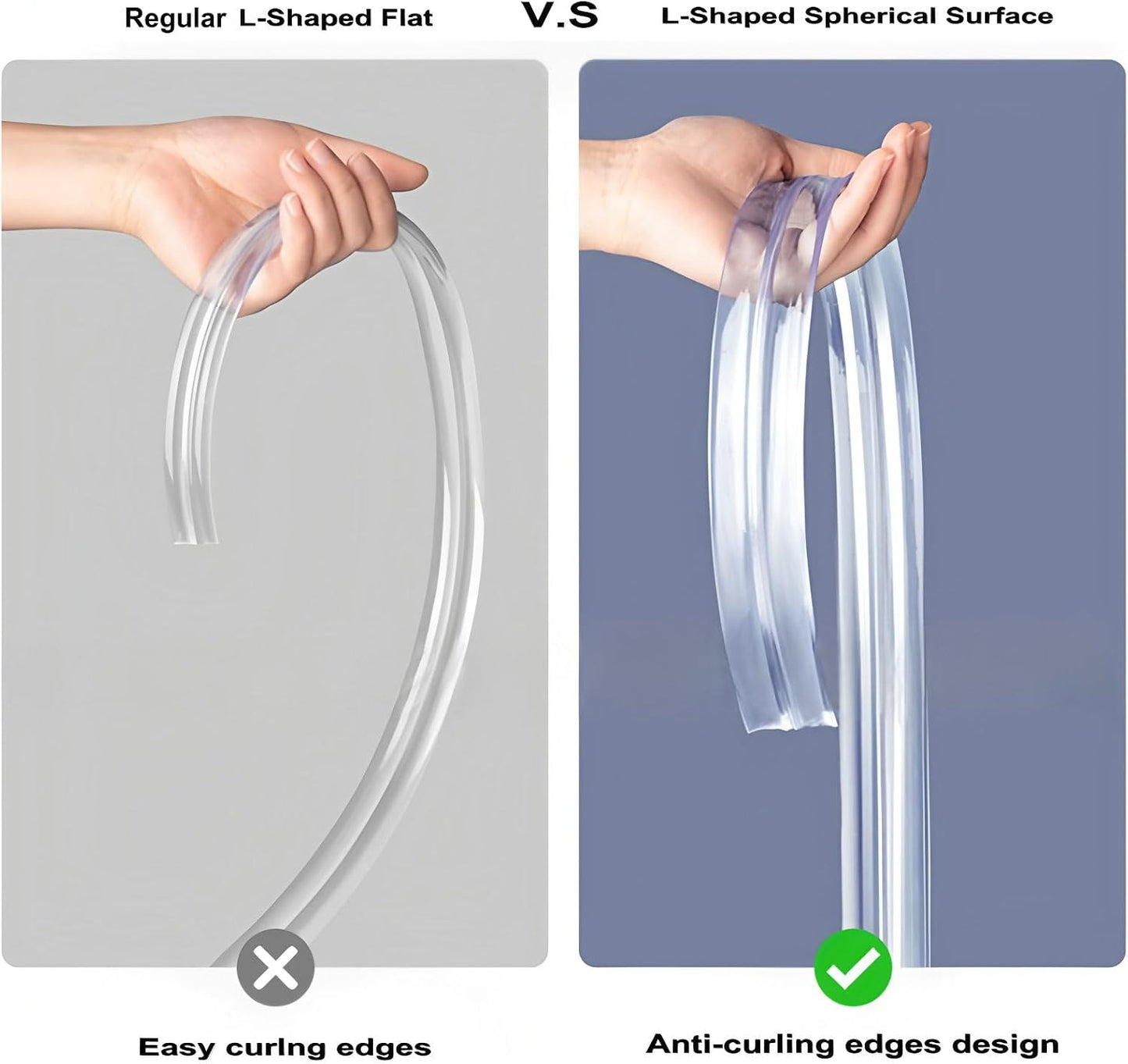 Baby Proofing Edge Protector [0.8" x 6.6FT] + 4 Corner Guards – Clear 3D Molding Silicone Furniture Bumper, Thicker Padding for Tables & Desks, Self-Adhesive, No-Residue, Child Safety Bump Strip