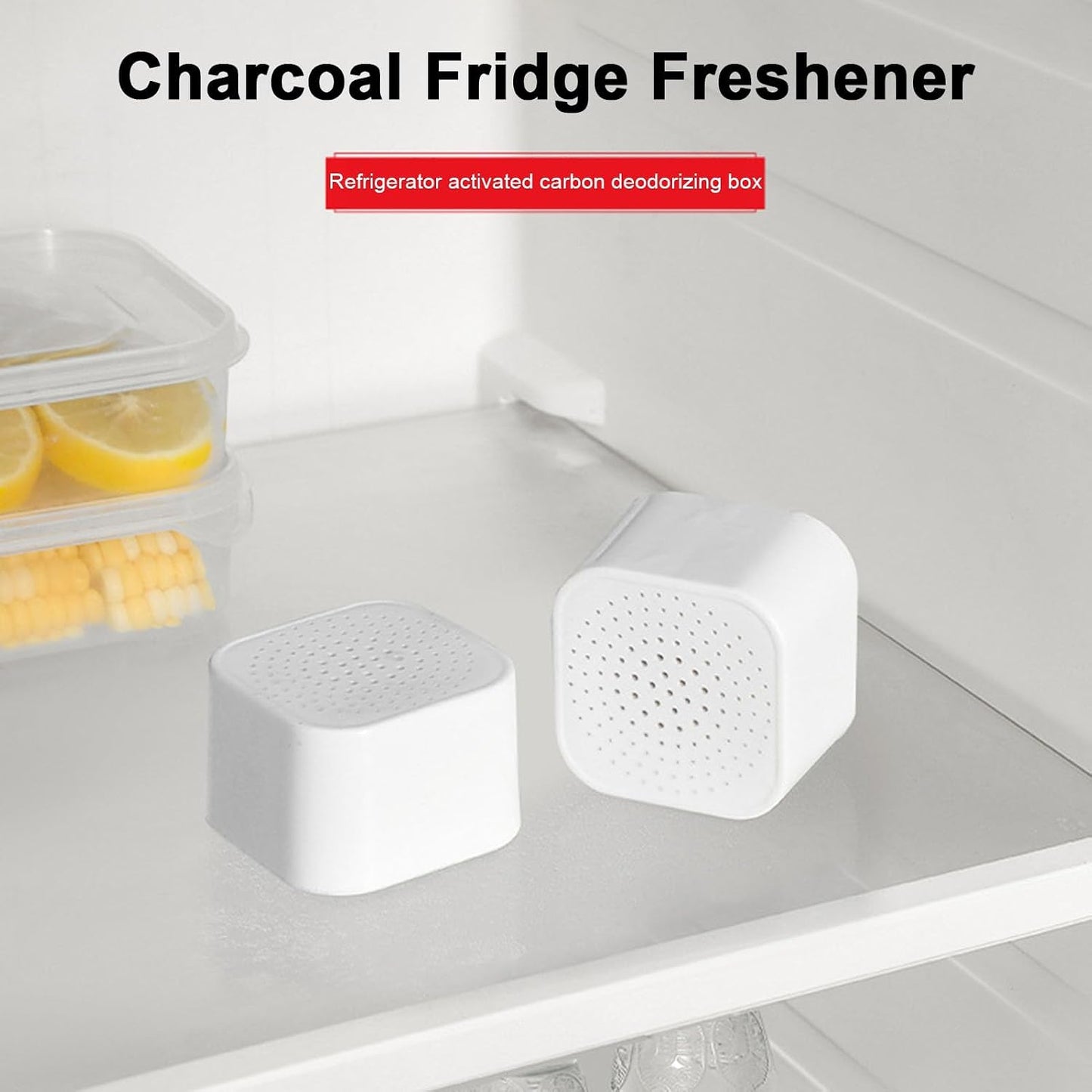 Activated Charcoal Fridge Deodorizer 12pcs Refrigerator Deodorizer Adhesive Activated Carbon Kitchen Cabinet Pantry Fridge Freezer Odor Eliminator Absorber Box 12pcs
