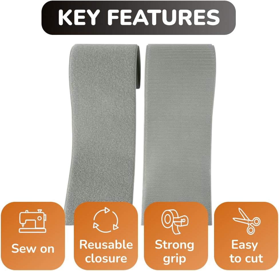 1 inch Black Hook and Loop Tape 1 Yd Self Adhesive Tape Sticky Back Heavy Duty Fastener Ideal for Window Fixing Net Carpets DIY Project Handmade Craft Home Office