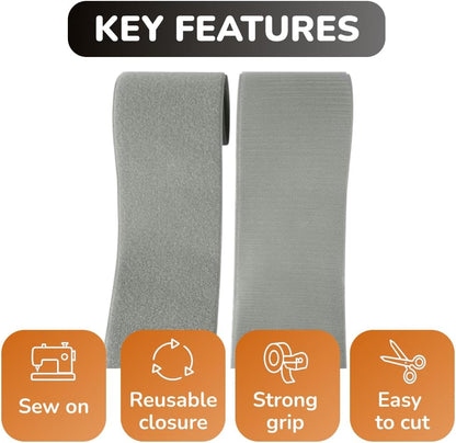 1 inch Black Hook and Loop Tape 1 Yd Self Adhesive Tape Sticky Back Heavy Duty Fastener Ideal for Window Fixing Net Carpets DIY Project Handmade Craft Home Office