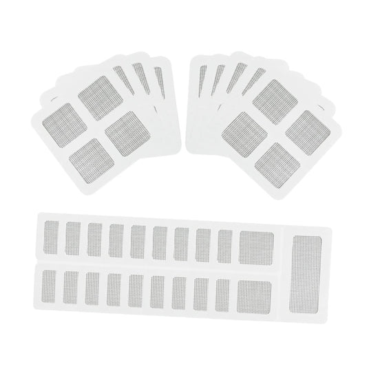 20pcs Screen Repair Kit Fiberglass Mesh Patches Easy to Install Window Screen Fix for Home Use DIY Strong Adhesive for Windows and Doors