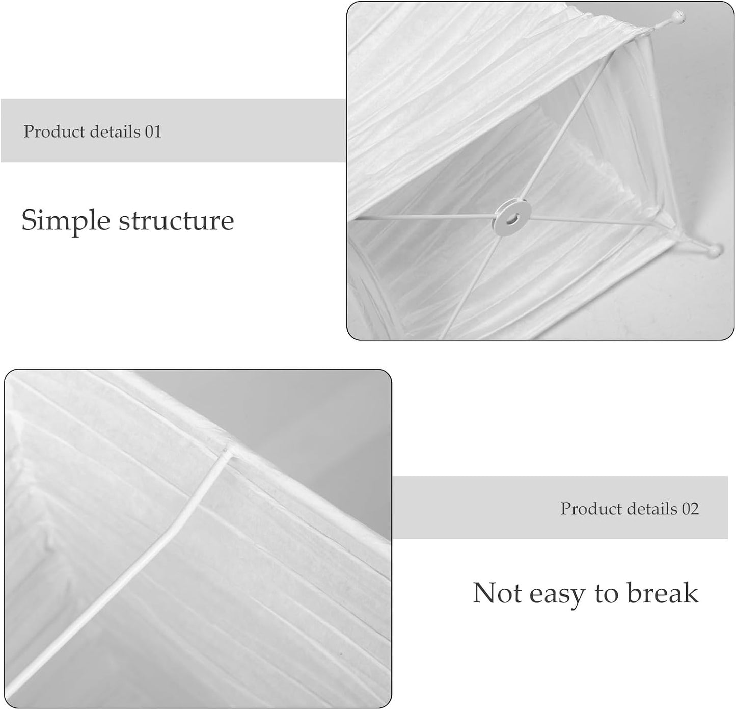 VICASKY Japanese Paper Floor Lamp Shade Replacement, Foldable Standing Lampshade Cover Paper Floor Light Cover Accessories for Living Room Office Home Hotel Bedside