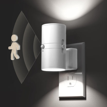 L LOHAS LED Motion Sensor Night Light, Dimmable Night Lights Plug into Wall, Plug in Nightlight, Motion Sensor Light Indoor for Bathroom Hallway Bedroom Stairs Kids Elderly [3000K,2 Pack]