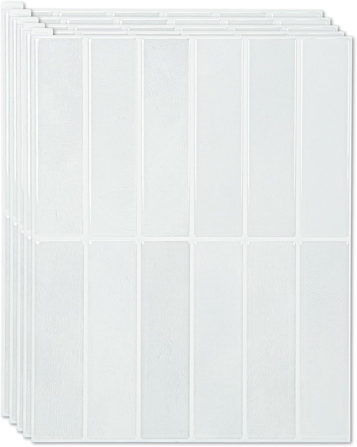 Art3d 11.4 x 9 Inch Heavy-Duty Peel and Stick Backsplash for Home Décor, 10-Pack PVC Wall Tiles for Kitchen Countertop, Green