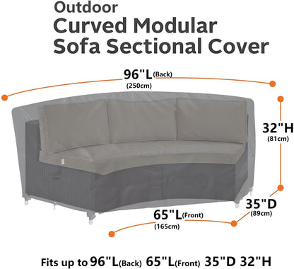 Patio Deck Box Cover, 63x30 Inch Fire Pit Covers with Straps and Handles, Waterproof Heavy Duty Outdoor Furniture Winter Cover for Keter, Suncast, Lifetime Container