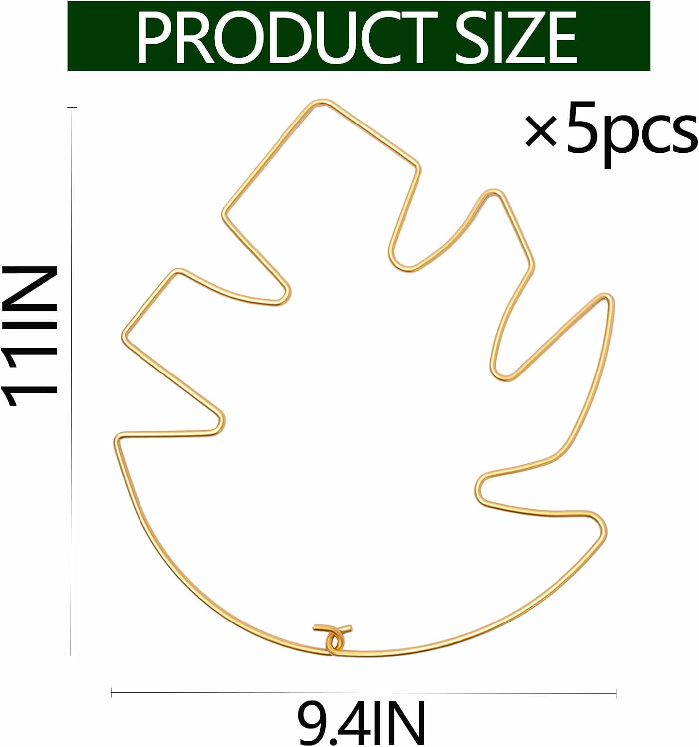 5PCS Monstera Plant Stem Support Stakes - 5.5 * 5.5IN Metal Supports for Monstera and Fishbone Cactus, Sturdy Frame, Easy Installation, Flexible Protection for Healthy Growth Indoors