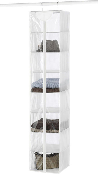 Whitmor 5 Section Closet Organizer - Hanging Shelves with Sturdy Metal Frame