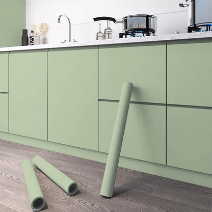 Dimoon 118''x17.7'' Green Peel and Stick Wallpaper Contact Paper Modern Self Adhesive Wall Paper Removable Renter Friendly Textured Solid Color Shelf Cabinet Vinyl Roll (118''x17.7'',Dark Green) - Colors B