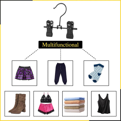 20 Pack Boot Hangers Closet Hanging Clips Laundry Hooks for Hats, Pants, Towel, Socks, Handbags, Bags, Underwear