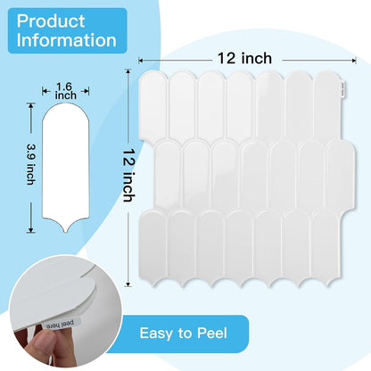 Art3d 12 x 12 Inch Heavy-Duty Peel and Stick Backsplash, Self-adhesive Wall Tiles for Kitchen Bathroom Decor, 10-Pack Dark Green
