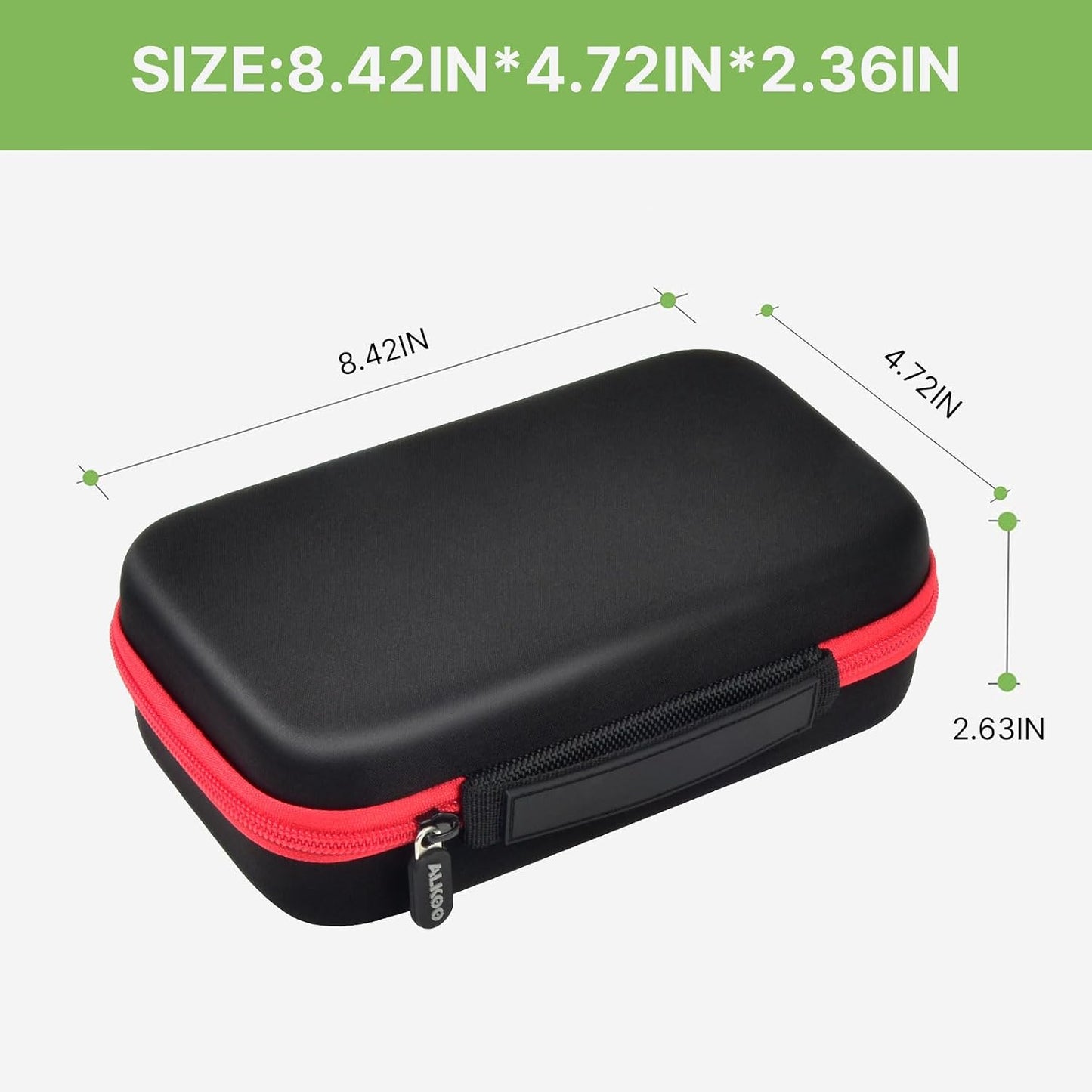 ALKOO 136+ Battery Organizer Storage Case with BT-168 Tester | AA AAA C D 9V & Button Cells Batteries Holder Box, Foam Protection, Home / Garage / Drawer Organization, Case Only, Red