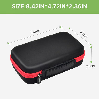 ALKOO 136+ Battery Organizer Storage Case with BT-168 Tester | AA AAA C D 9V & Button Cells Batteries Holder Box, Foam Protection, Home / Garage / Drawer Organization, Case Only, Red