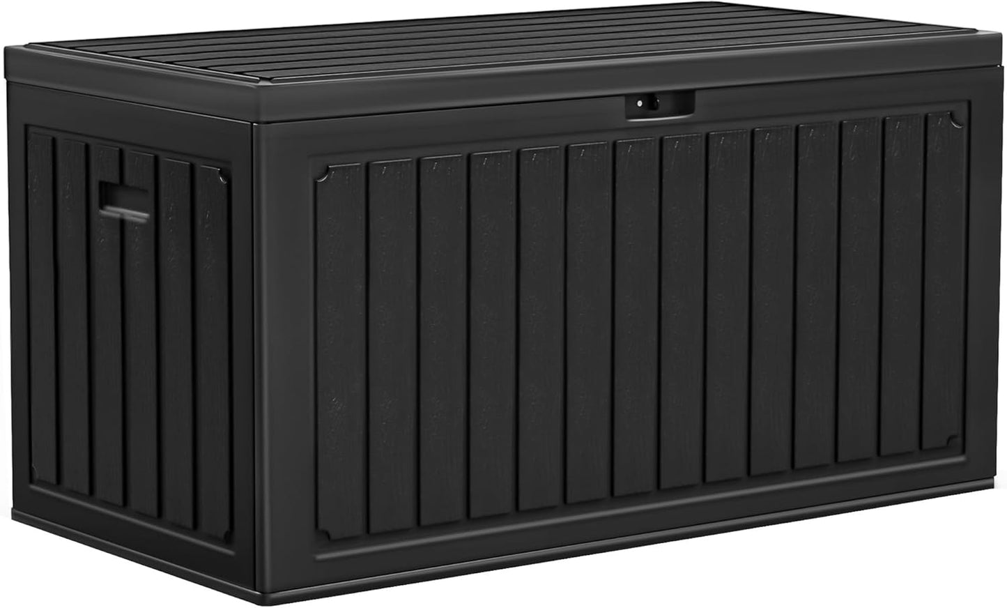 YITAHOME 100 Gallon Large Outdoor Deck Box | Waterproof Resin Storage Box, Lockable Indoor Outdoor Storage Container for Patio Furniture Cushions, Pool Accessories