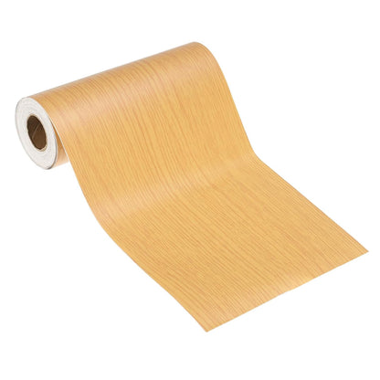 PATIKIL Self Adhesive Wood Grain Repair Tape 33'x 3", Multi-Use Realistic Wood Grain Repair Patch for Furniture Floor Door Table Chair Windows Handicraft DIY, Yellow Teak