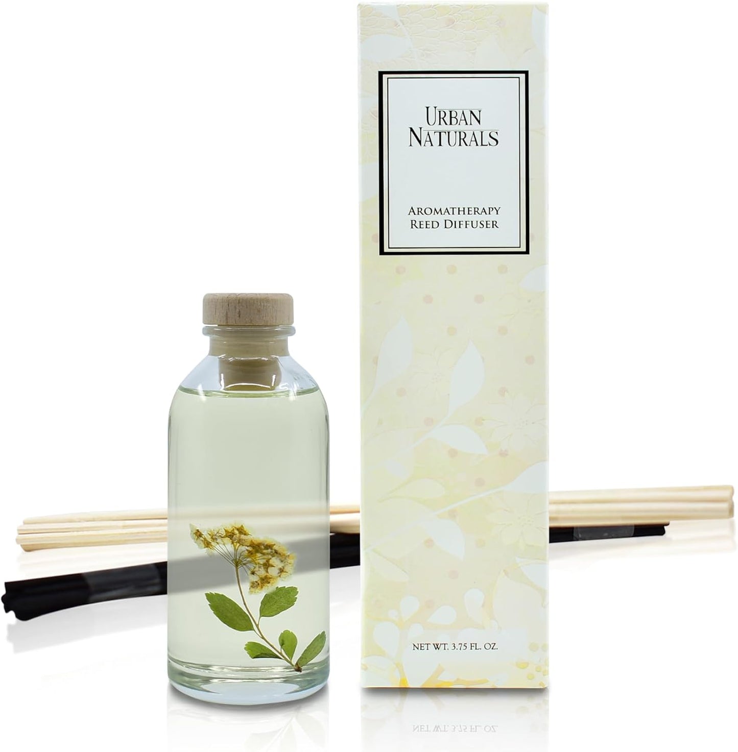 Urban Naturals Smoked Vanilla Reed Diffuser Set with Vanilla Bean, Sandalwood & Leather | Made in the USA - Colors B