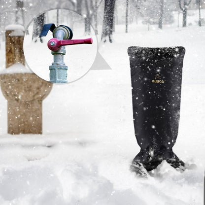 Kuuqa Large Size Outdoor Faucet Cover Faucet Socks Outdoor Hose Cover for Winter Freeze Protection,Deep Blue