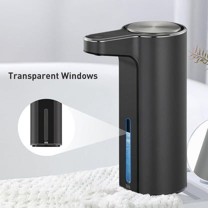 EKO Aroma 9 fl oz Automatic Liquid Soap Dispenser, Rechargeable & Water-Resistant Soap Dispenser for Kitchen and Bathroom with Adjustable Volume Control (Matte Black Steel)