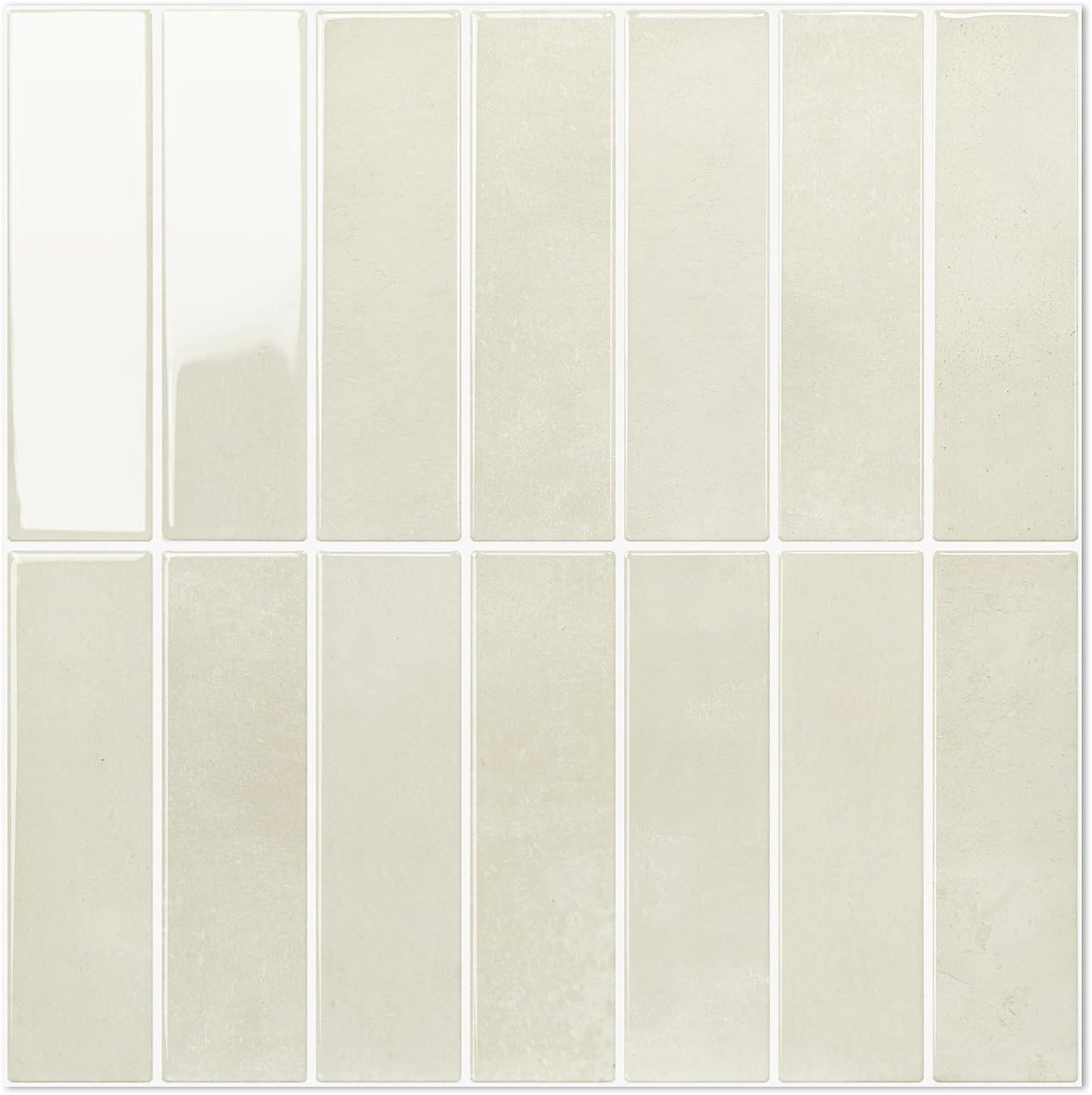 STICKGOO 10-Sheet Peel and Stick Backsplash Tile, Self Adhesive Vinyl Wall Tiles, Stick on Backsplash for Kitchen and Bathroom(Thicker Design)