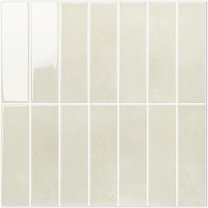 STICKGOO 10-Sheet Peel and Stick Backsplash Tile, Self Adhesive Vinyl Wall Tiles, Stick on Backsplash for Kitchen and Bathroom(Thicker Design)