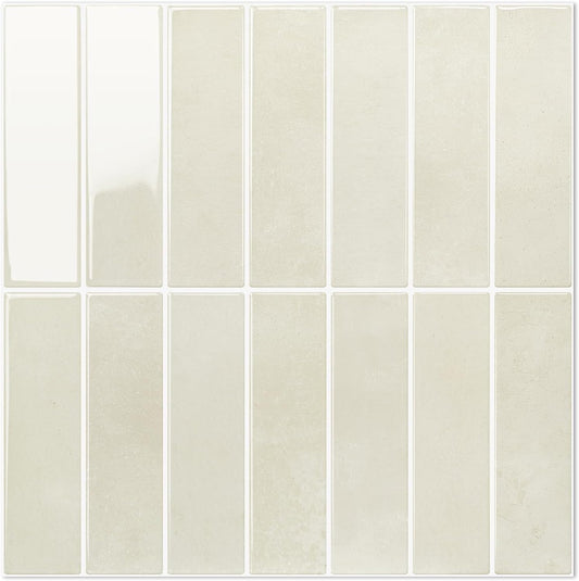 STICKGOO 10-Sheet Peel and Stick Backsplash Tile, Self Adhesive Vinyl Wall Tiles, Stick on Backsplash for Kitchen and Bathroom(Thicker Design)