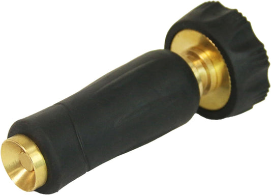 Chapin 6-9472: High Pressure 3.5-inch Brass Twist Hose Nozzle, Heavy-Duty Adjustable Garden Hose Nozzle, Gardening, Watering and Irrigation, Outdoor Cleaning, Black