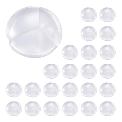 VEVOR Corner Protectors Baby Proofing, 24 Pack, Clear & Transparent Table Corner Guards Covers for Baby Safety, 1.34-inch Depth, 0.28-inch Thickness, Strong Adhesive, Cushion for Furniture Sharp Edges