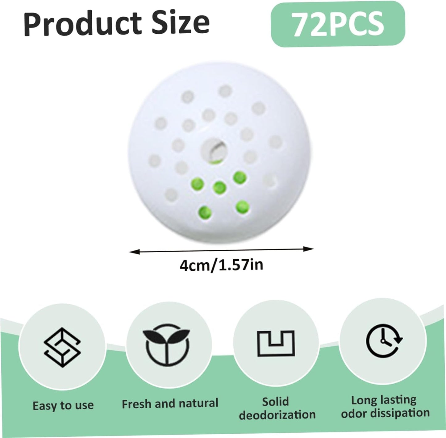 12 Bag/72Pcs Shoe Deodorizer Balls 1.57 Inch Sneaker Balls with PP Cover Multi-Purpose for Drawer, Shoe Cabinet, Closet, Toilet Deodorizer