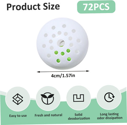 12 Bag/72Pcs Shoe Deodorizer Balls 1.57 Inch Sneaker Balls with PP Cover Multi-Purpose for Drawer, Shoe Cabinet, Closet, Toilet Deodorizer