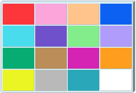Moving Stickers for Boxes, Colored Box Packing Labels Color Coded - 3 x 2 Inches, 16 Assorted Colors, 400 Pieces