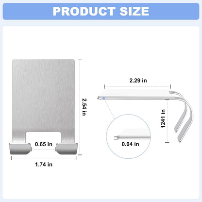 VIS'V Adhesive Razor Holder, Wall Mount Shower Razor Hooks for His and Hers, Metal, Waterproof, White, 2 Pcs