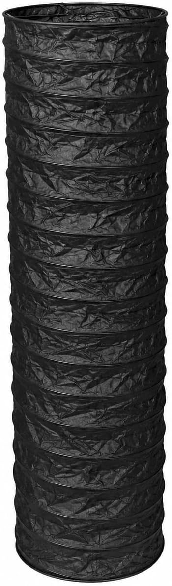 DECHOUS Rice Paper Floor Lamp Shade: Japanese Style Foldable Standing Lampshade Paper Light Cover Replacement For Living Room Bedroom, Black