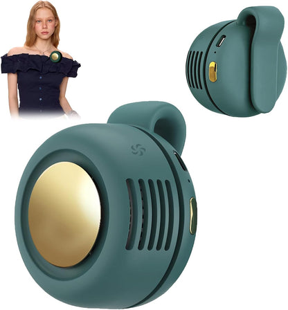 Portable Clip-On Fan, Mini USB Rechargeable 360° Rotatable Fan, Personal Fan 3-Speed Silent Mini Bladeless Fans