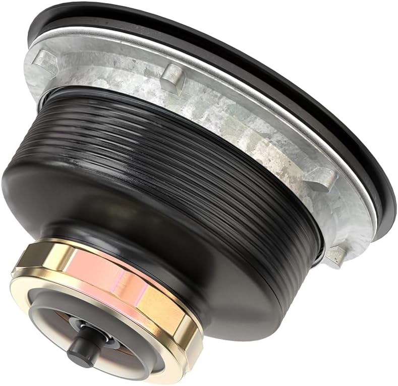 KONE 3-1/2 Inch Kitchen Sink Drain Strainer Assembly Made by All Stainless Steel with Strainer Basket/Drain Stopper, Replacement for Standard Commercial Drains