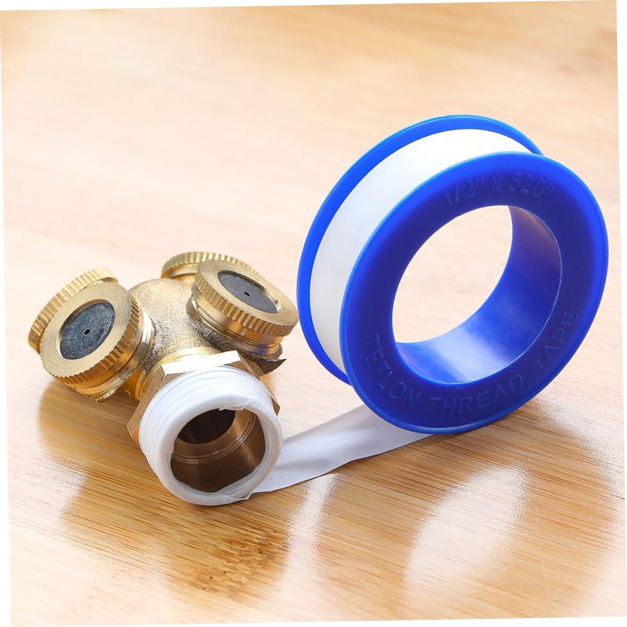ULTECHNOVO 20 Rolls PTFE Tape High Temperature Plumber Seal Tape for Pipe Threads Water Sealing Moisture Acid Resistant Easy to Use for Plumbing Projects