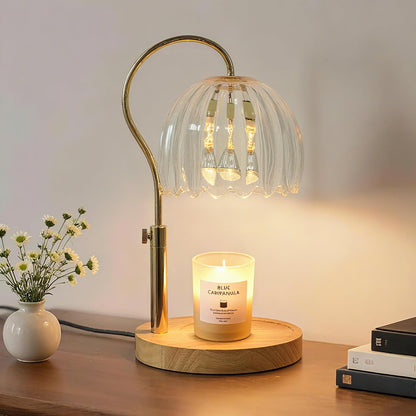 Candle Warmer Lamp with Timer & Dimmer, Electric Candle Lamp Warmer with 2 Bulbs for Scented Candle, Home Decor Gift for Her, Mother’s Day Gift (Milk Tea)