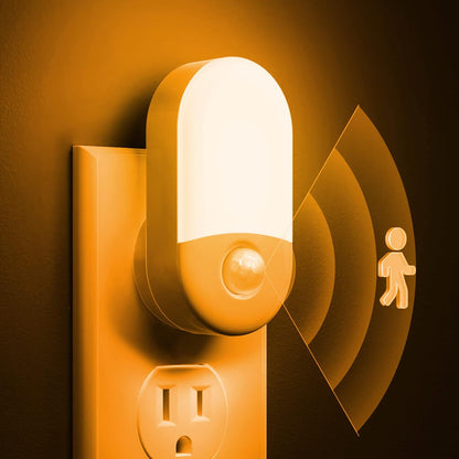 L LOHAS LED Motion Sensor Night Light, 2Pack, Motion Activated Night Light, Night Lights Plug into Wall Motion Sensor, 3000K Warm White, Adjustable Brightness 30/60LM, for Kids Adults Bathroom Bedroom