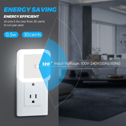 Sujeet Night Light, Night Lights Plug into Wall 8-Pack, Nightlight Plug in Night Light, Dusk to Dawn Night Lamp Led (Warm White)
