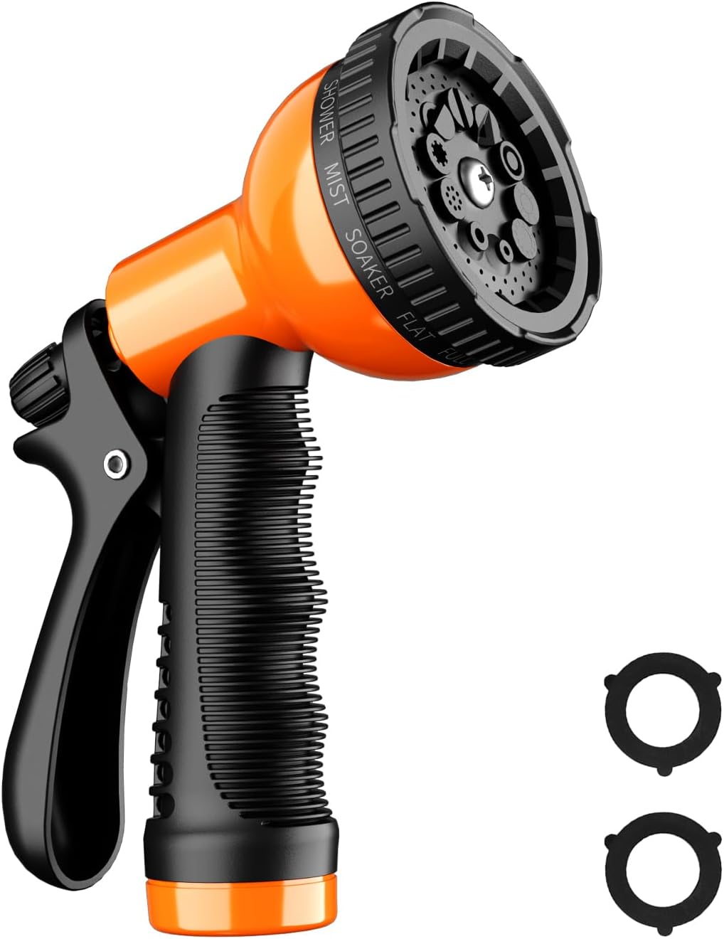 Besiter Garden Hose Nozzle Sprayer: 2 Pack 10 Watering Patterns Spray Nozzles Heavy Duty Hose Head Hose Attachment