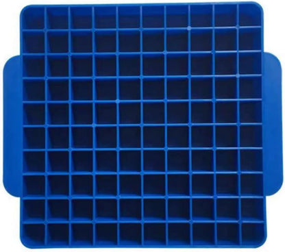 100 Slot Battery Storage Organizer, AA Battery Case Holder Storage Vault Container for Drawer Organization Holds 100 AA Batteries (Batteries Not Included) Blue