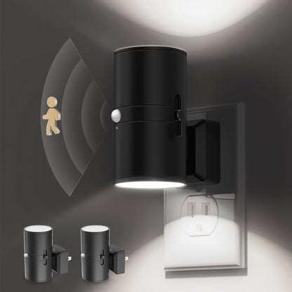 L LOHAS LED Motion Sensor Night Light, Dimmable Night Lights Plug into Wall, Plug in Nightlight, Motion Sensor Light Indoor for Bathroom Hallway Bedroom Stairs Kids Elderly [3000K,2 Pack]