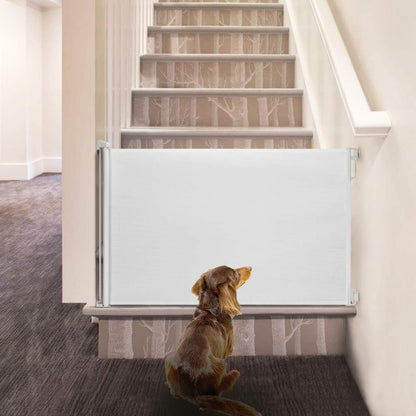 EasyBaby Extra Wide Retractable Baby Gates, 33" Tall, Extends up to 71" Wide, Black/Child Safety, Pet Gates for Stairs, Doorways, Hallways, Indoor and Outdoor