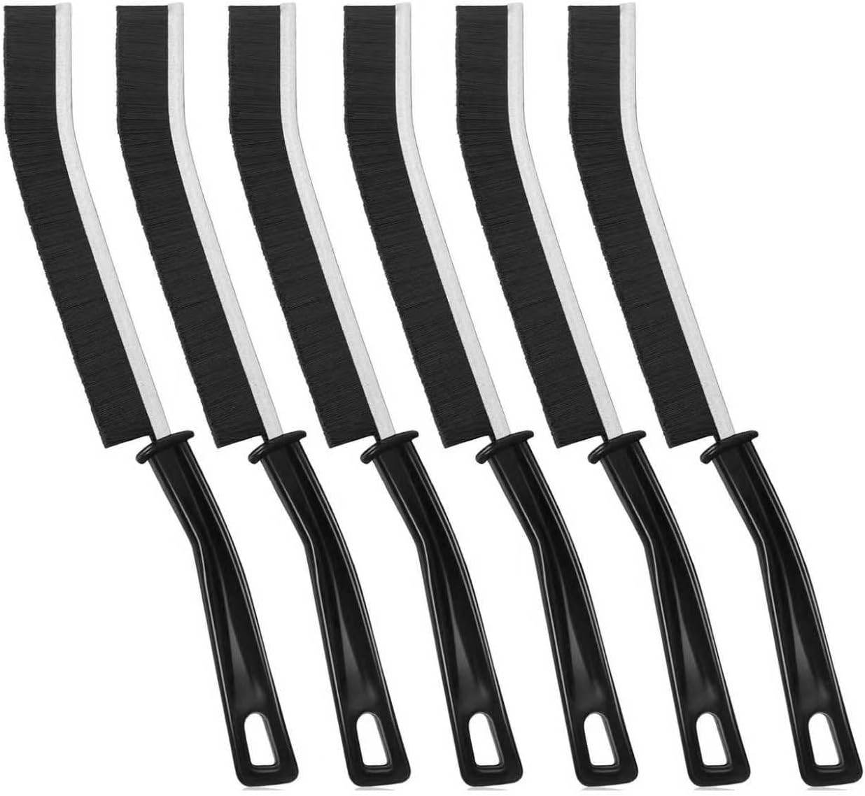6P Crevice Cleaning Brush Hard Bristle Crevice Grout Cleaner Brush Thin Brush Gap Grout Cleaner for for Household Use, Bathroom, Kitchen