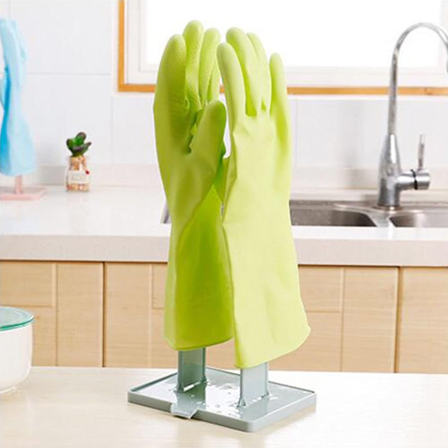 Glove Drying Rack,Dish Glove Holder,Kitchen Gloves Holder,Reusable Washing Rack,Sink Stand,for Kitchen,Laundry,Bathroom