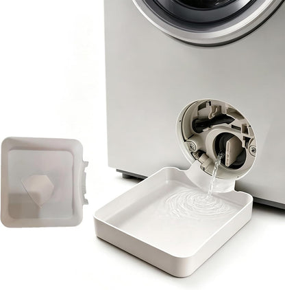 Washer Drip Pan, Universal Front-Load Washing Machine Drain Pan, Washing Machine Drainage Tray, Leak-Proof Easy Install Drain Funnel Water Catch Tray, Protect Floors Stay Dry, Stop Leaks (1PC)