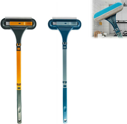 Window Screen Cleaning Brush, Double Sided Window Cleaning Brush and Scraper, Mesh Screen Cleaner,Multi-Purpose CleaningBrush for Patio, Door, Porch Screens