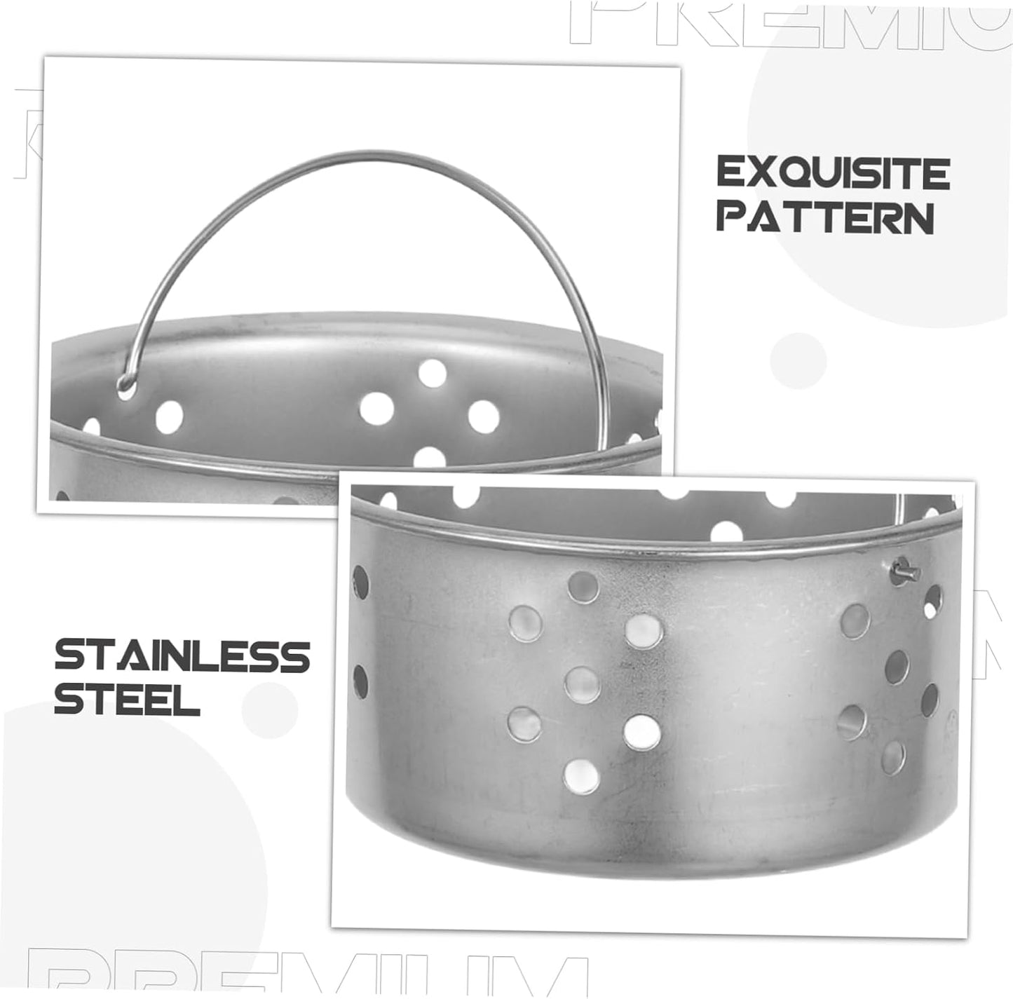 ORFOFE 3Pcs Stainless Steel Sink Strainer Basket Deep Cup Mesh Food Catcher for Kitchen Sinks Durable Drain Filter Versatile Use Kitchen and Bathroom