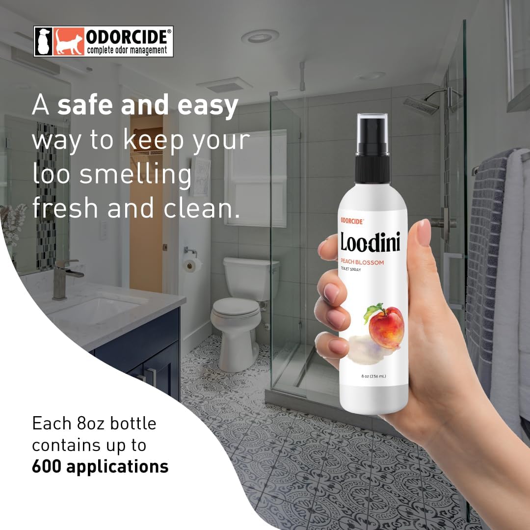 Odorcide Loo-Dini Lavender Vanilla 8oz Toilet Spray & Bathroom Spray – Use This Bathroom Spray Odor Eliminator Before You Go – Poop Spray For Toilet and Bathroom Air Freshener & Bathroom Deodorizer